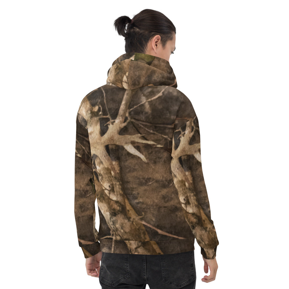Sweatshirt camo bois d'Automne chasseur - définition humoristique dos