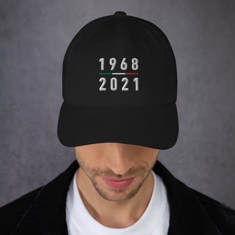 1968 - 2021 Casquette célébrant les deux titres de champion d'Europe de l'Italie - Ici & Là - T-shirts & Souvenirs de chez toi