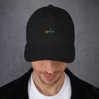 Thumbnail for Battement de coeur aux couleurs de l'Arc-en-ciel LGBT - Dad hat - casquette classique - Ici & Là - T-shirts & Souvenirs de chez toi