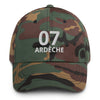 Casquette Ardèche noir - Style décontracté et fierté locale