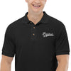 Polo Breton noir - Broderie Breizhad et triskel