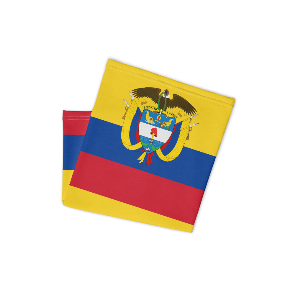 Cache-cou Colombie - Accessoire polyvalent et fun