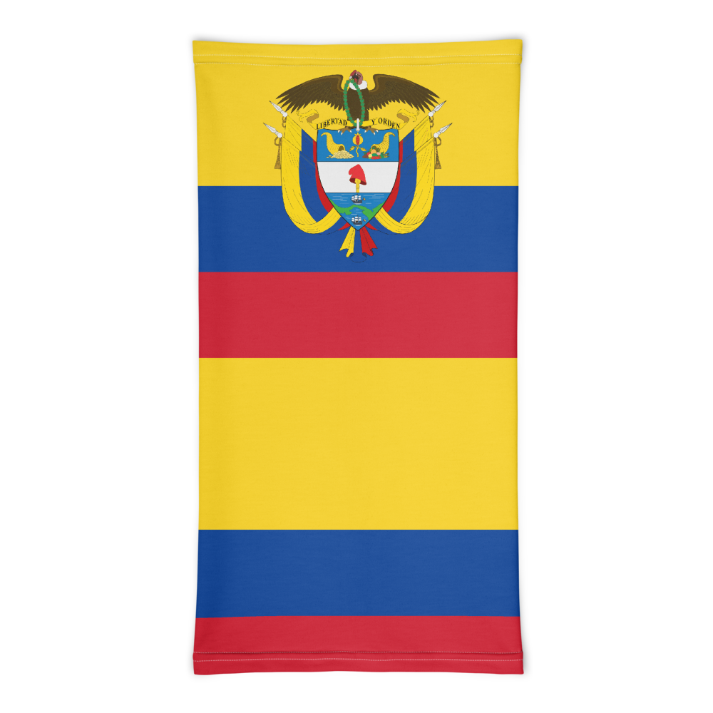 Cache-cou Colombie - Accessoire polyvalent et fun
