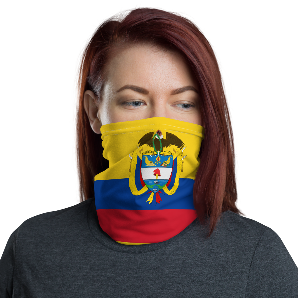 Cache-cou Colombie - Accessoire polyvalent et fun