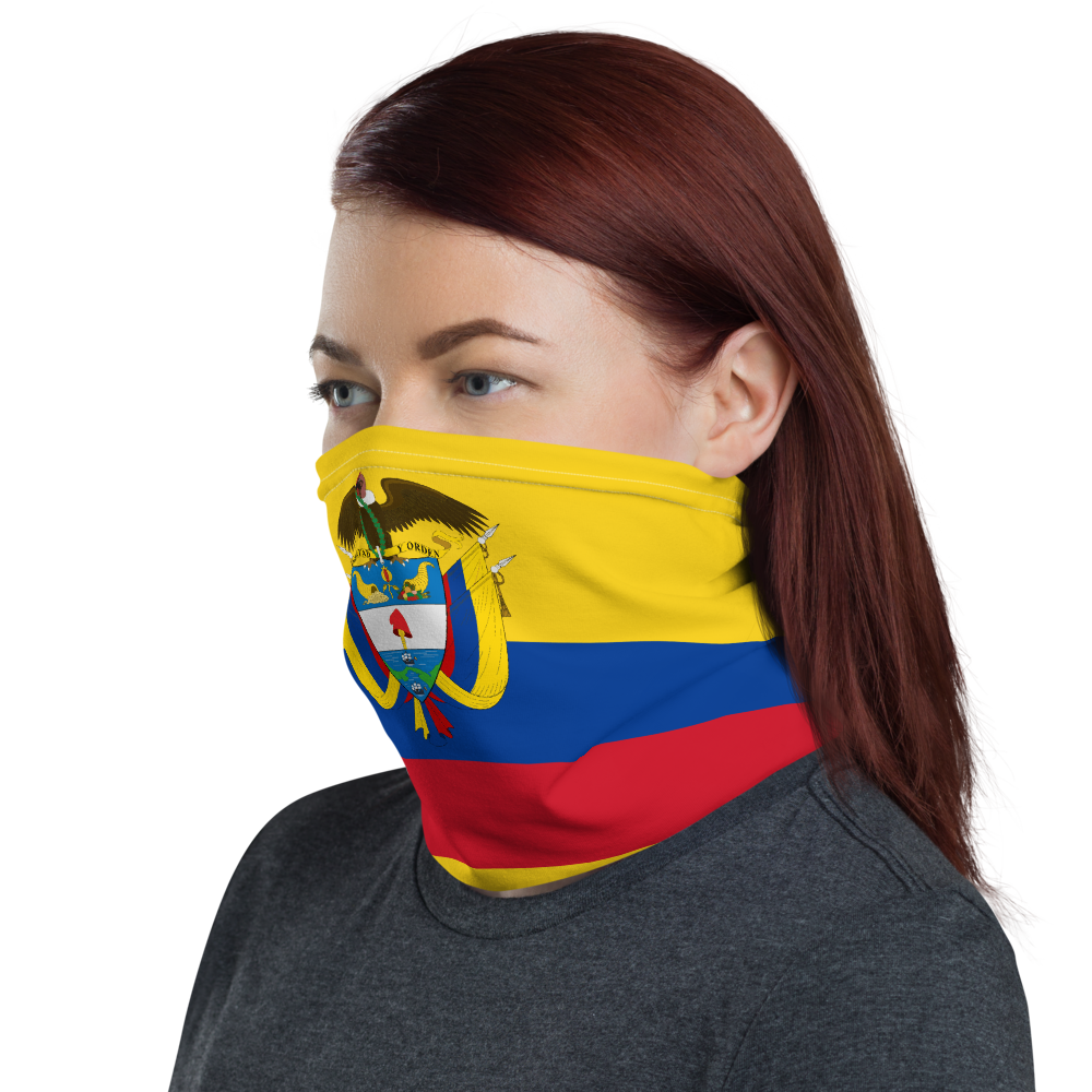 Cache-cou Colombie - Accessoire polyvalent et fun