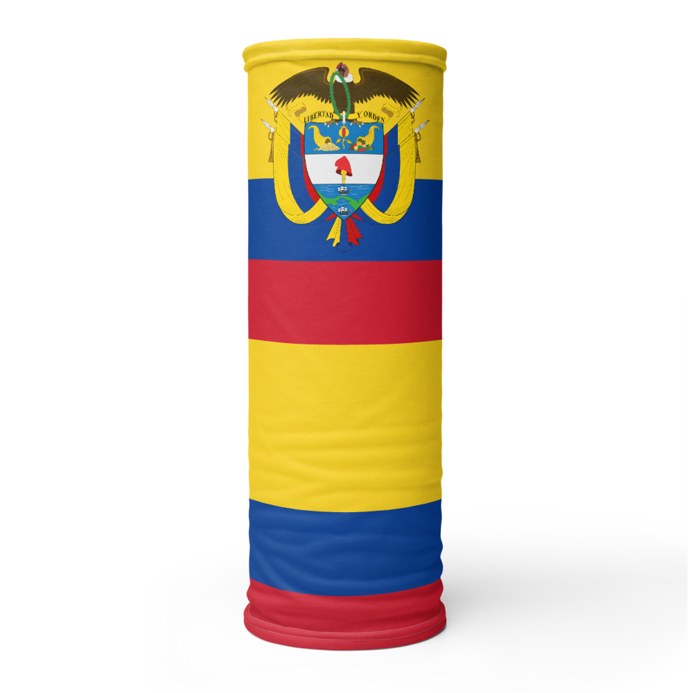 Cache-cou Colombie - Accessoire polyvalent et fun