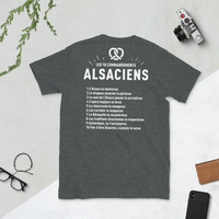 Thumbnail for T-shirt Alsaciens gris foncé - Les 10 commandements humoristiques