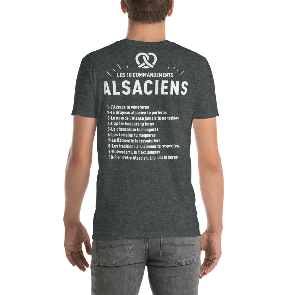 Alsaciens - 10 commandements - T-shirt Standard - Ici & Là - T-shirts & Souvenirs de chez toi