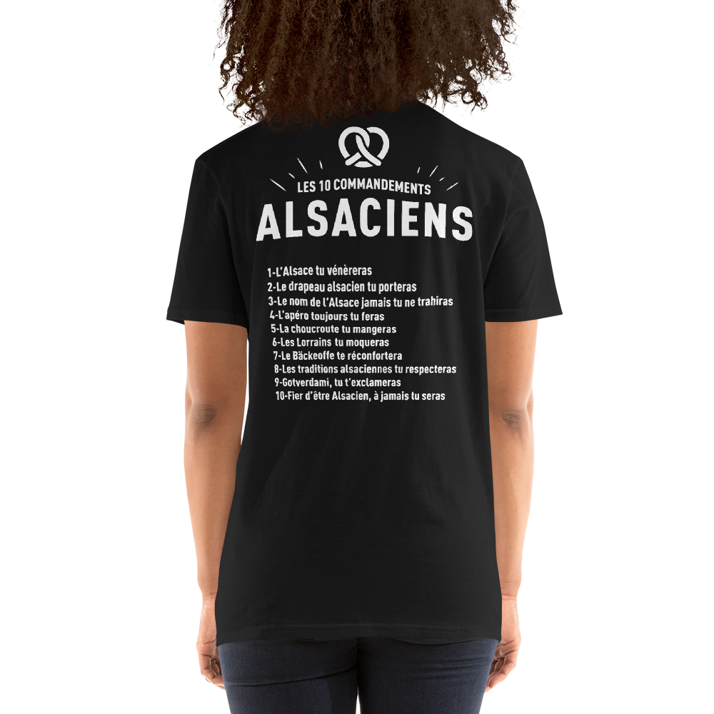 Alsaciens - 10 commandements - T-shirt Standard - Ici & Là - T-shirts & Souvenirs de chez toi