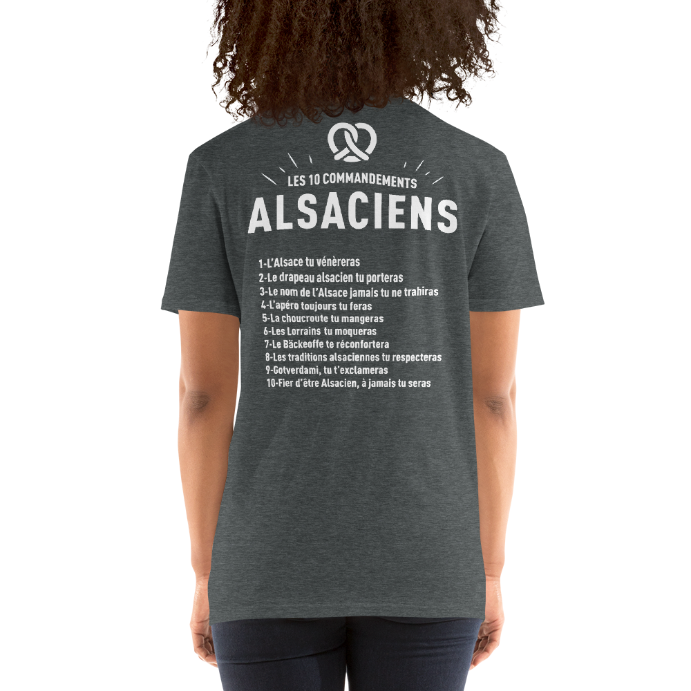 Alsaciens - 10 commandements - T-shirt Standard - Ici & Là - T-shirts & Souvenirs de chez toi