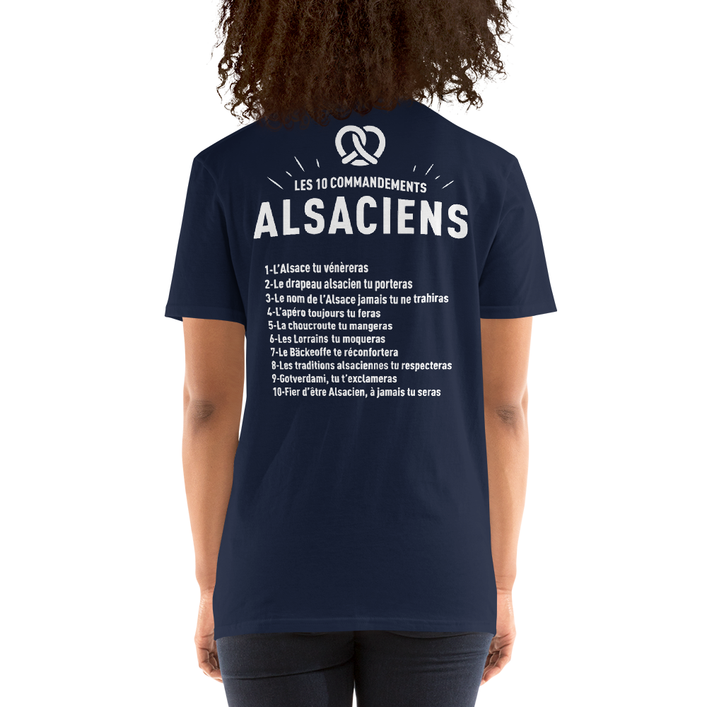 Alsaciens - 10 commandements - T-shirt Standard - Ici & Là - T-shirts & Souvenirs de chez toi