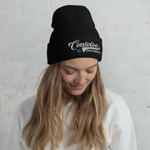 Comtoise pour Toujours - Bonnet femme brodé noir ou rouge - Ici & Là - T-shirts & Souvenirs de chez toi