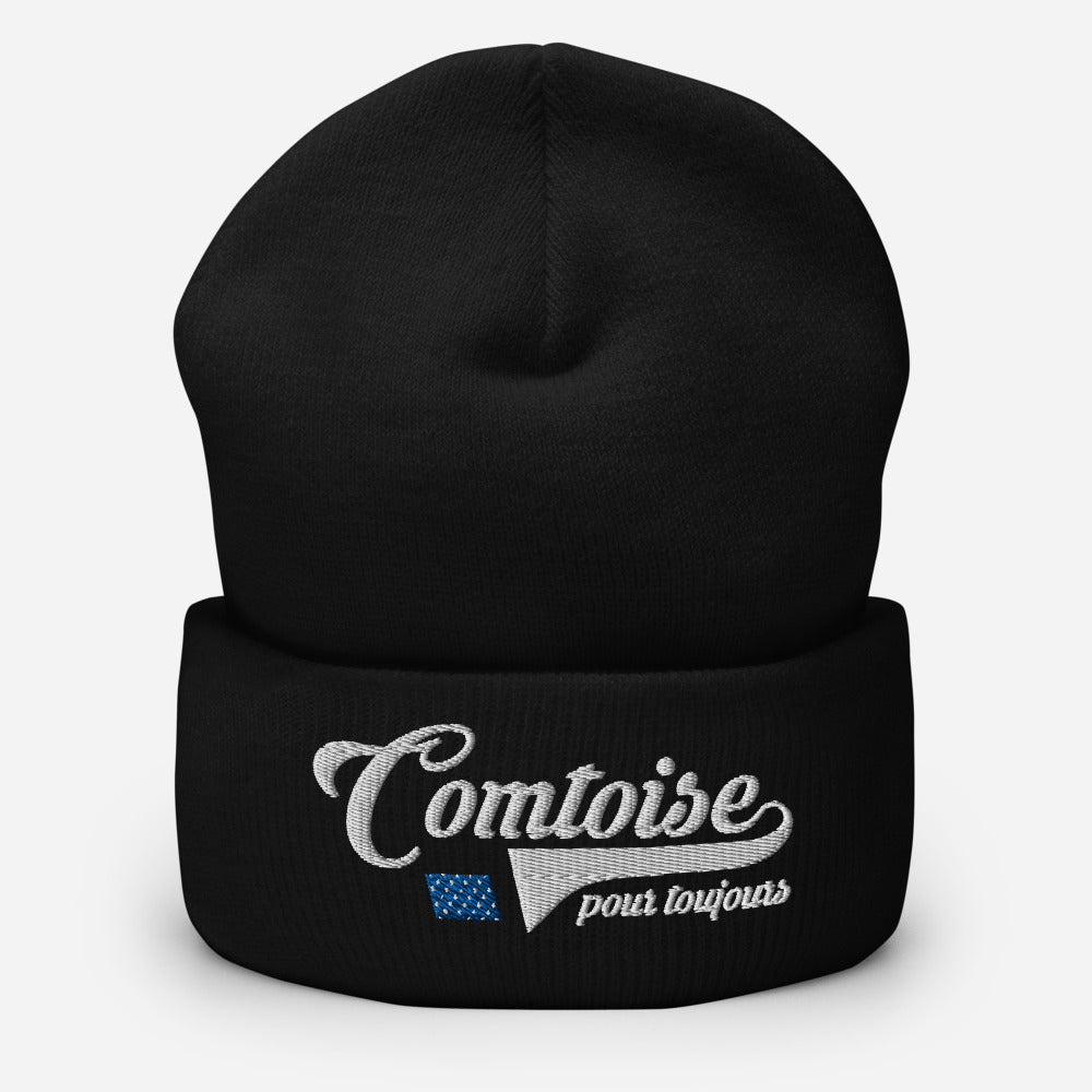 Comtoise pour Toujours - Bonnet femme brodé noir ou rouge - Ici & Là - T-shirts & Souvenirs de chez toi