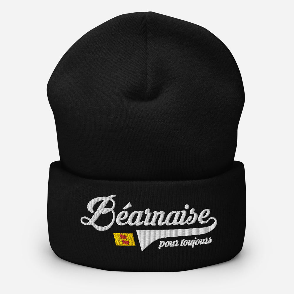 Béarnaise pour Toujours - Bonnet femme brodé noir ou rouge - Ici & Là - T-shirts & Souvenirs de chez toi