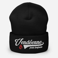 Thumbnail for Vendéenne pour Toujours - Bonnet femme brodé noir ou rouge - Ici & Là - T-shirts & Souvenirs de chez toi