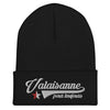 Bonnet Valaisanne noir - Fierté locale brodée