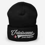 Valaisanne pour Toujours - Bonnet femme brodé noir ou rouge - Ici & Là - T-shirts & Souvenirs de chez toi