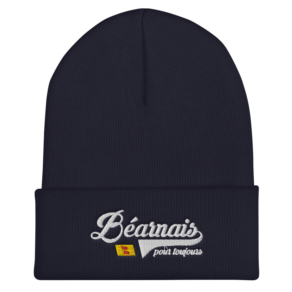 Béarnais pour toujours - Bonnet homme brodé noir ou rouge - Ici & Là - T-shirts & Souvenirs de chez toi