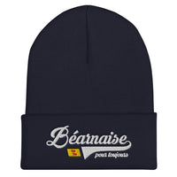 Thumbnail for Béarnaise pour Toujours - Bonnet femme brodé noir ou rouge - Ici & Là - T-shirts & Souvenirs de chez toi