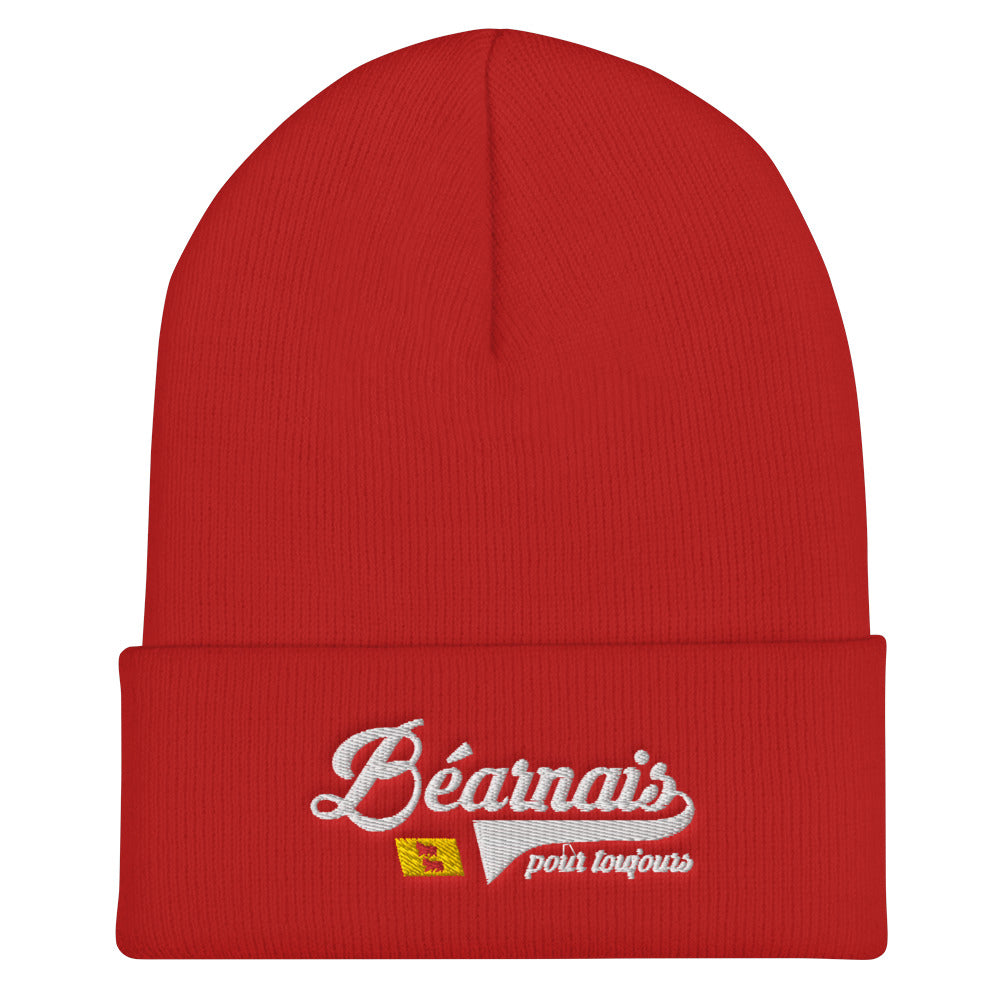 Béarnais pour toujours - Bonnet homme brodé noir ou rouge - Ici & Là - T-shirts & Souvenirs de chez toi