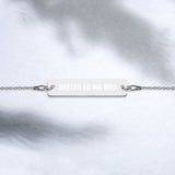 Bracelet Gourmette Gravé, en Argent : Breizh eo ma bro - Bretagne