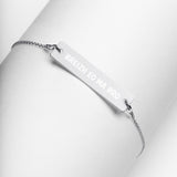 Bracelet Gourmette Gravé, en Argent : Breizh eo ma bro - Bretagne