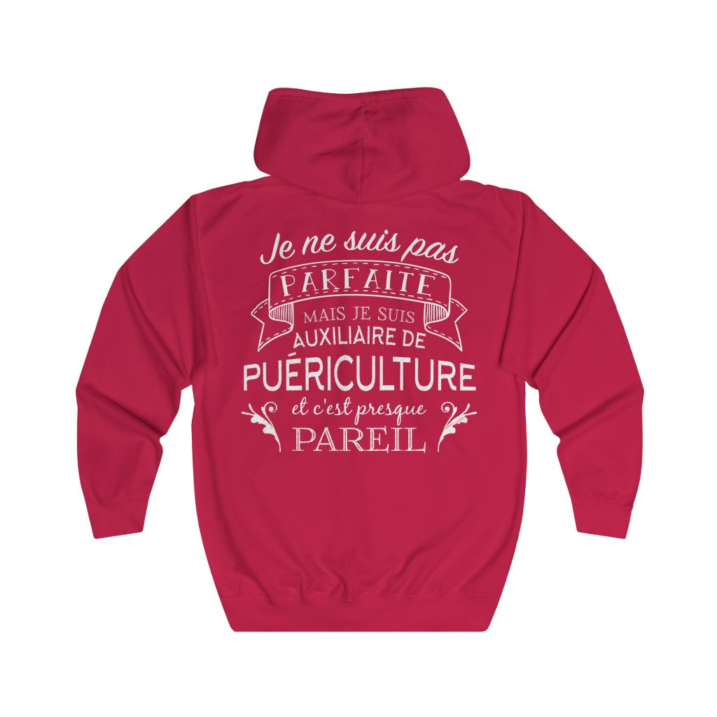 Veste zippée - Cadeau humour pour une Auxiliaire de puériculture