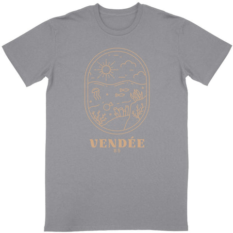 T-shirt Vendée 85 - design marin - Coton bio 