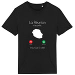 Réunion appel - t-shirt cadeau souvenir - Coton bio - imprimé fr