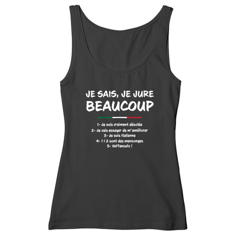 Je sais je jure beaucoup - Italienne - Débardeur femme