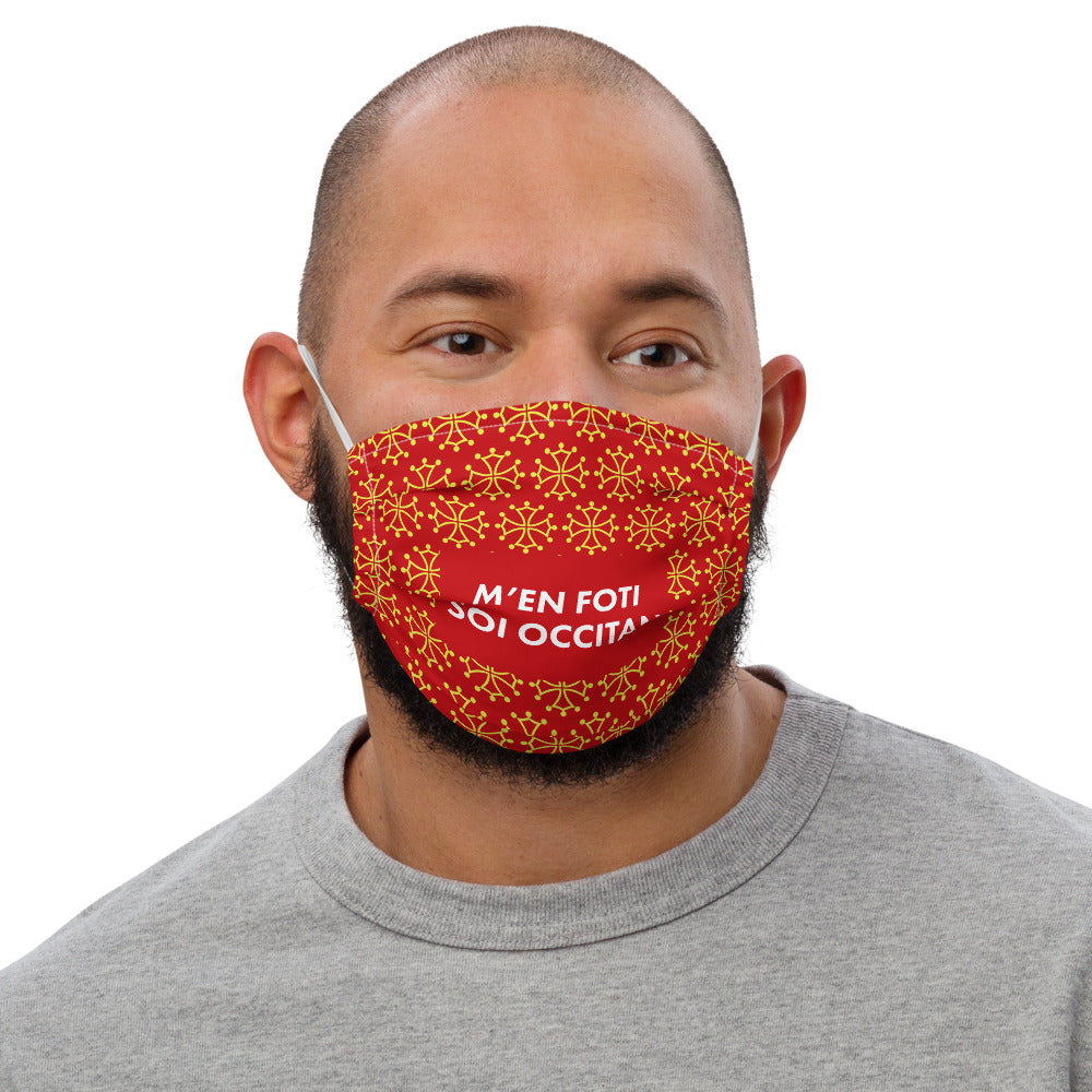 Masque occitan réutilisable - m'en foti soi occitan face