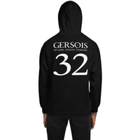 Thumbnail for Sweat à capuche Gersois gris foncé chiné dos - Confort et fierté locale
