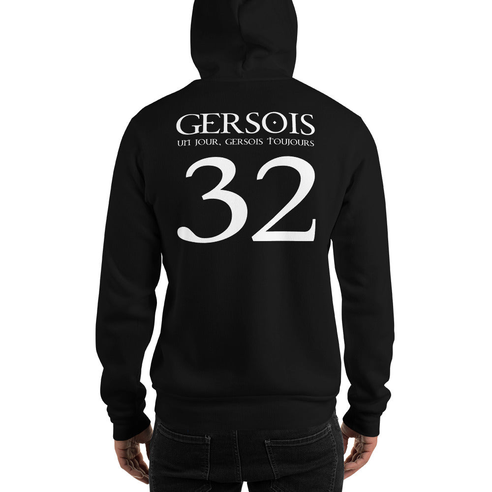 Sweat à capuche Gersois bleu marine - Confort et fierté locale