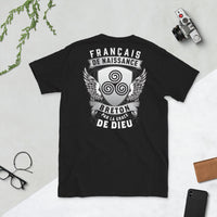 Thumbnail for T-shirt Bretagne gris sport dos - Français de naissance, Breton par grâce