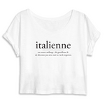 Italienne - Crop top - T-shirt - Ici & Là - T-shirts & Souvenirs de chez toi