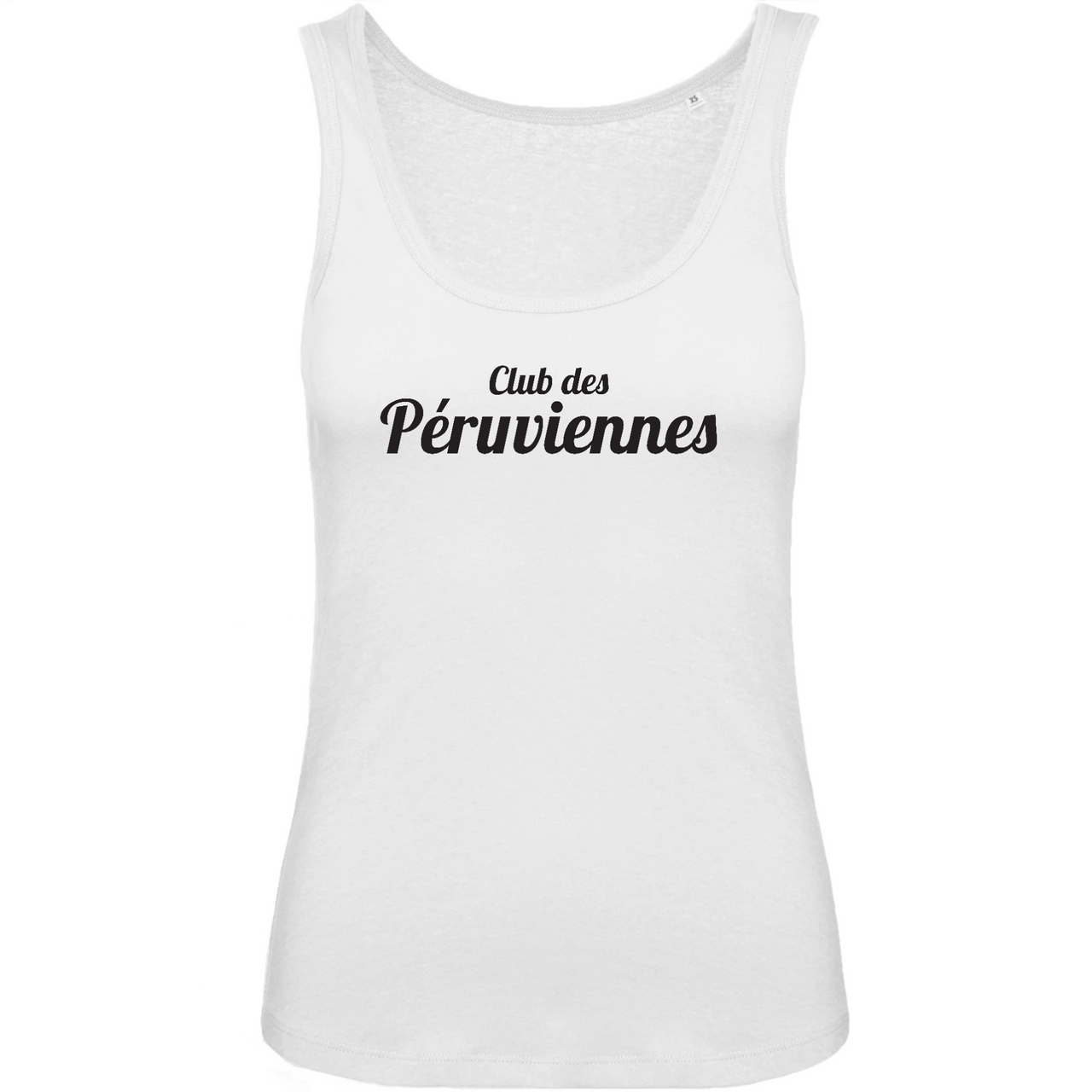 Club des Péruviennes - Débardeur coton BIO -  Imprimé Fr - Ici & Là - T-shirts & Souvenirs de chez toi