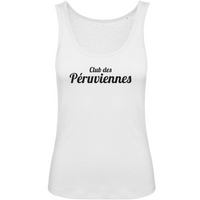 Thumbnail for Club des Péruviennes - Débardeur coton BIO -  Imprimé Fr - Ici & Là - T-shirts & Souvenirs de chez toi