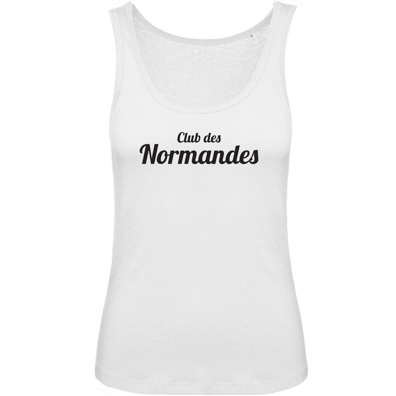 Club des Normandes - Débardeur coton BIO -  Imprimé Fr - Ici & Là - T-shirts & Souvenirs de chez toi