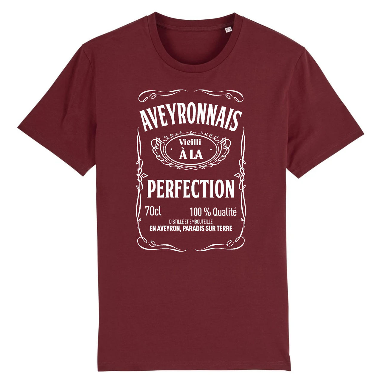 Aveyronnais Vieilli à la perfection - T-shirt Bio - Imprimé dans le Midi - Ici & Là - T-shirts & Souvenirs de chez toi