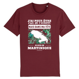 J'ai peut-être l'air de t'écouter mais dans ma tête je suis en Martinique - T-shirt unisexe coton BIO - Imprimé en France - Ici & Là - T-shirts & Souvenirs de chez toi