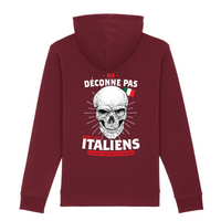 Thumbnail for Déconne pas avec les Italiens - Sweat à capuche coton bio Premium - imprimé FR - Ici & Là - T-shirts & Souvenirs de chez toi