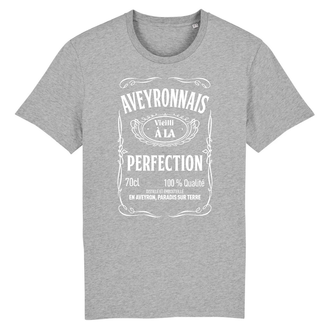 Aveyronnais Vieilli à la perfection - T-shirt Bio - Imprimé dans le Midi - Ici & Là - T-shirts & Souvenirs de chez toi