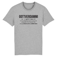 Thumbnail for Définition humoristique Gottverdammi - Alsacien - T-shirt coton bio 100 % - imprimé fr - Ici & Là - T-shirts & Souvenirs de chez toi