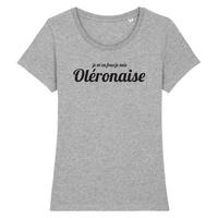 Thumbnail for Je m'en fous je suis Oléronaise - T-shirt femme 100 % coton bio - imprimé fr - Ici & Là - T-shirts & Souvenirs de chez toi