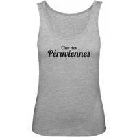 Thumbnail for Club des Péruviennes - Débardeur coton BIO -  Imprimé Fr - Ici & Là - T-shirts & Souvenirs de chez toi