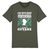 J'ai peut-être l'air de t'écouter mais dans ma tête je suis en Guyane - T-shirt 100 % bio imprimé en France - Ici & Là - T-shirts & Souvenirs de chez toi