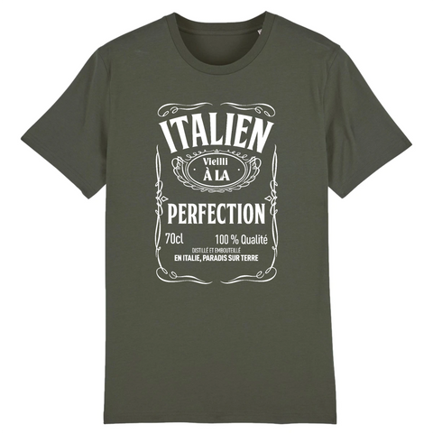 Italien vieilli à la perfection - T-shirt coton BIO - Imprimé en France - Ici & Là - T-shirts & Souvenirs de chez toi