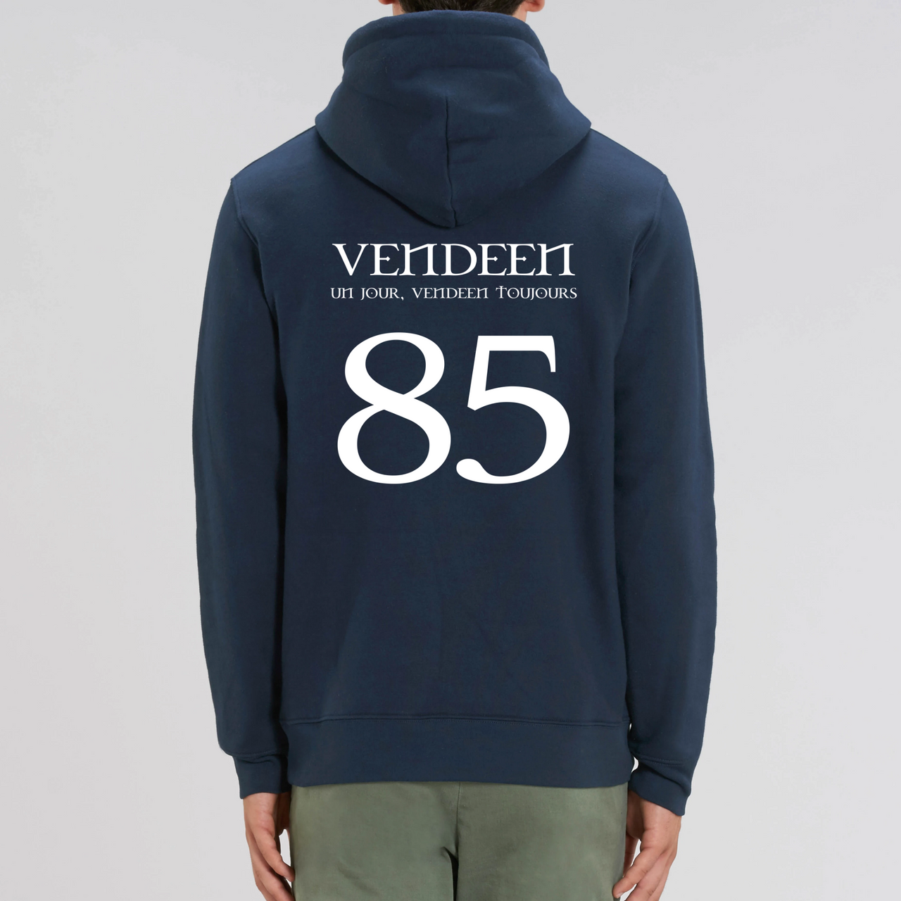 Vendéen un jour, vendéen toujours 85 - sweat à capuche coton bio - imprimé en France - Ici & Là - T-shirts & Souvenirs de chez toi