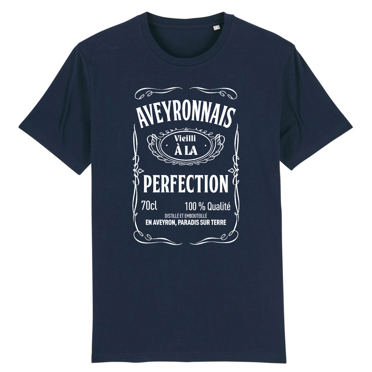 Aveyronnais Vieilli à la perfection - T-shirt Bio - Imprimé dans le Midi - Ici & Là - T-shirts & Souvenirs de chez toi