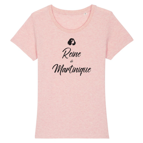 Reine de Martinique - T-shirt femme coton bio - Impression fr - Ici & Là - T-shirts & Souvenirs de chez toi